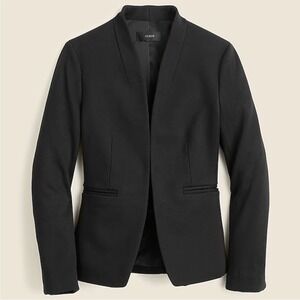 J. Crew Going-out Blazer Stretch Twill Black Size 12 Work Professional Neutral